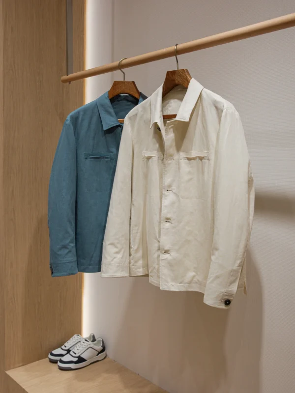 LP Linen Blend Old Money Style Men's Casual Lightweight Summer Shirt Jacket - Image 4