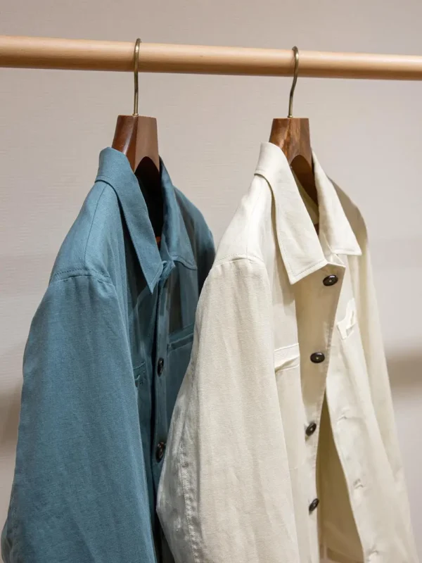 LP Linen Blend Old Money Style Men's Casual Lightweight Summer Shirt Jacket - Image 5