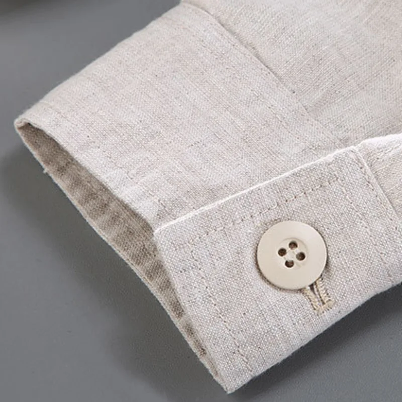 Autumn Retro Tooling Linen Jacket For Men Japanese Styles – Multi-Pocket Coat - Image 6