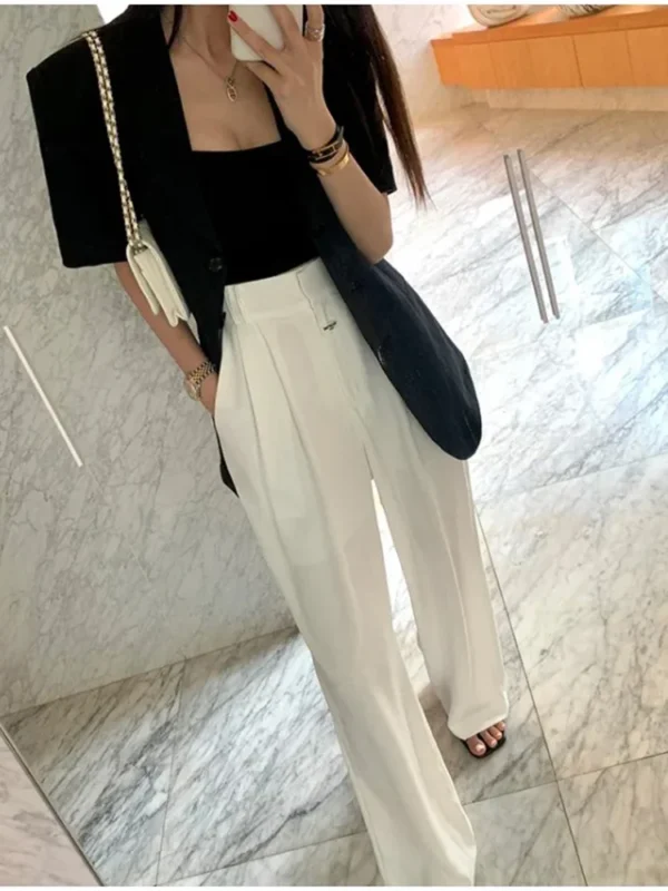 Korean Chic Slim Fit Cotton Linen Jacket Summer Retro Single Breasted - Image 6